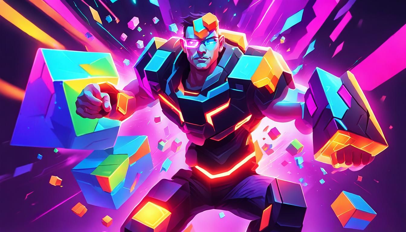 Cyberpunk Reality Hacker in League of Legends Style