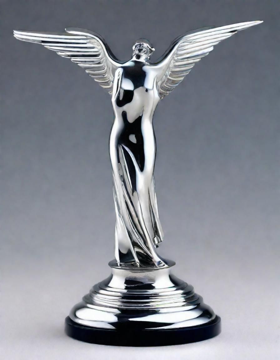 Silver Spirit of Ecstasy Rolls Royce Figurine