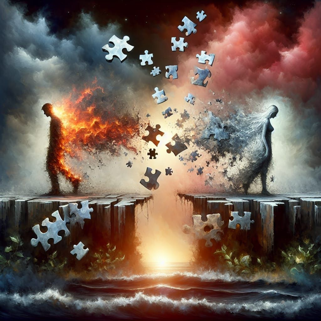 Abstract Lovers: Dissolving Relationship in Digital Art