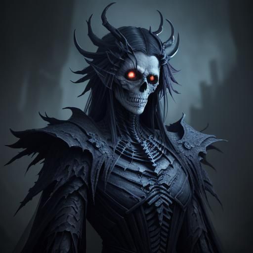 Silence King Portrait in Dark Fantasy Style