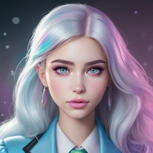 Hyperrealistic Portrait of Women in Suits