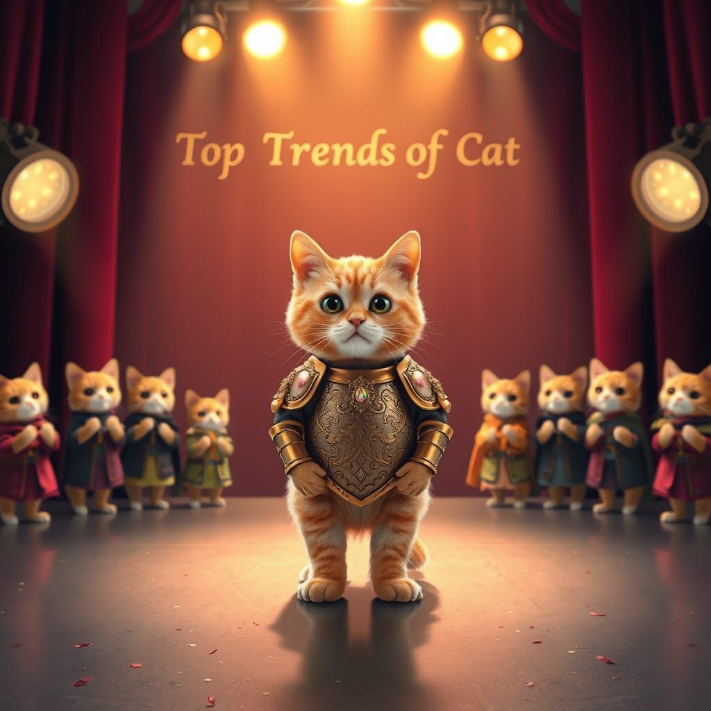 Gallant Feline in Dazzling Armor