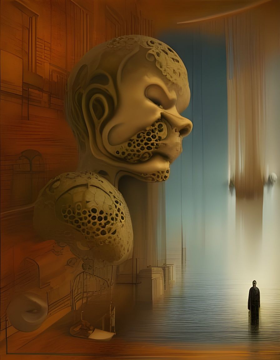 Thriving Submarine City in Steam Nouveau Style