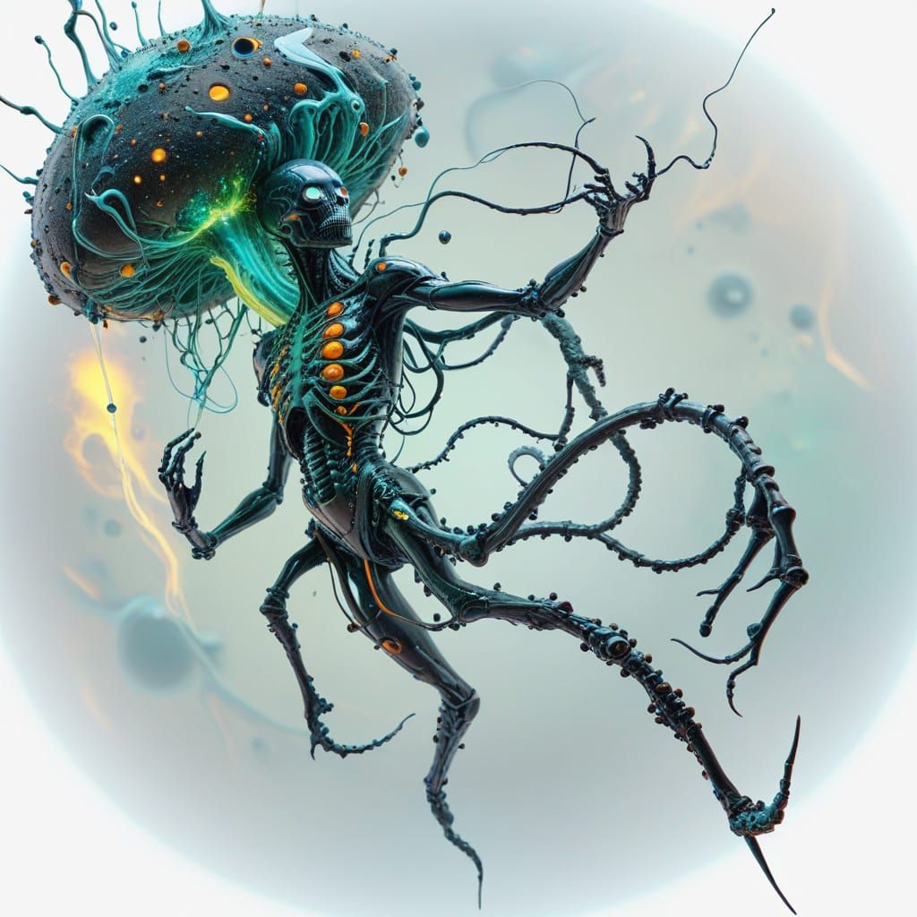 Ethereal Symbiote in Cosmic Chaos