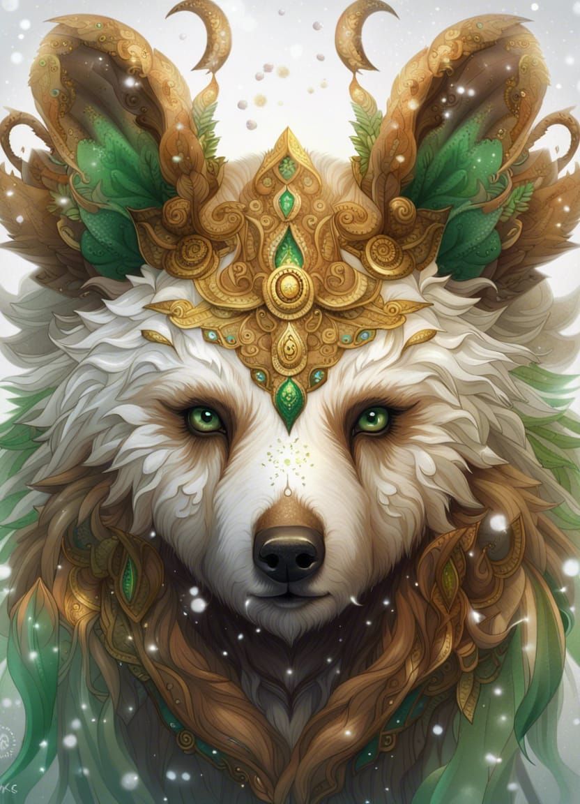 Fantasy Fairy Bear Portrait in Unreal Engine