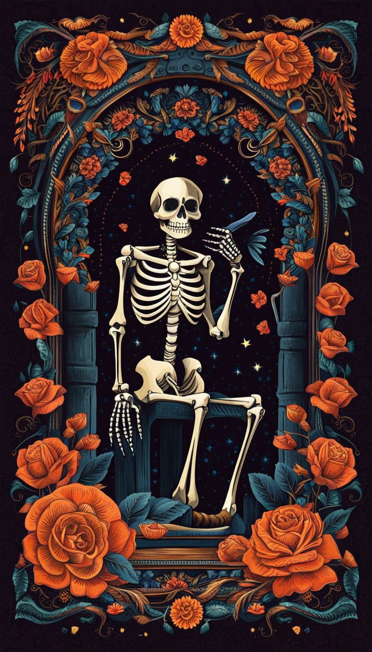 Day of the Dead Festive Skeleton