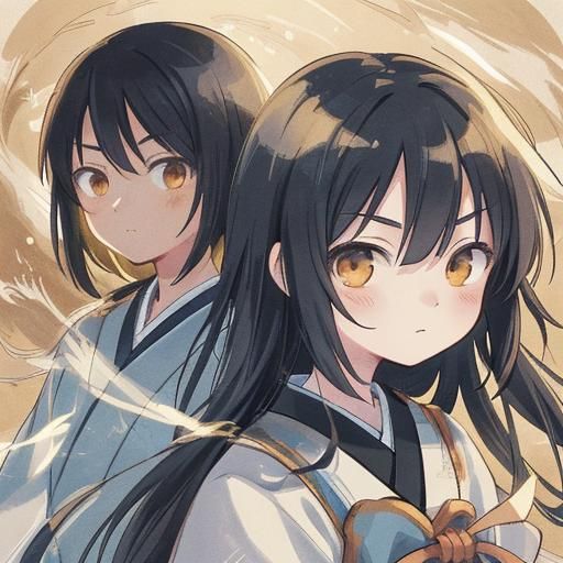 Manga Spirit Warrior in Japanese Armor