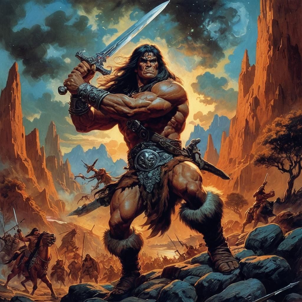 Conan the Barbarian in Epic Fantasy Artwork