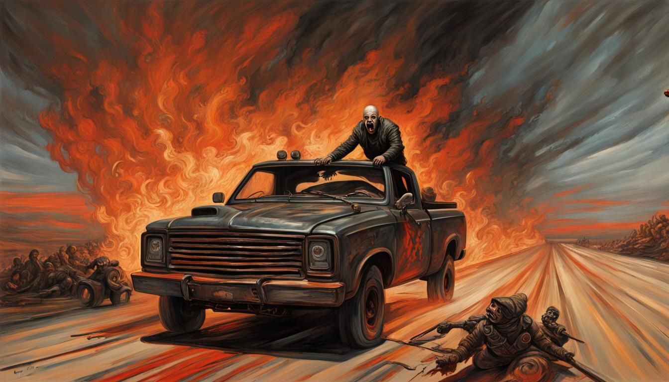 Apocalyptic Warboy Portrait in Caravaggio Style