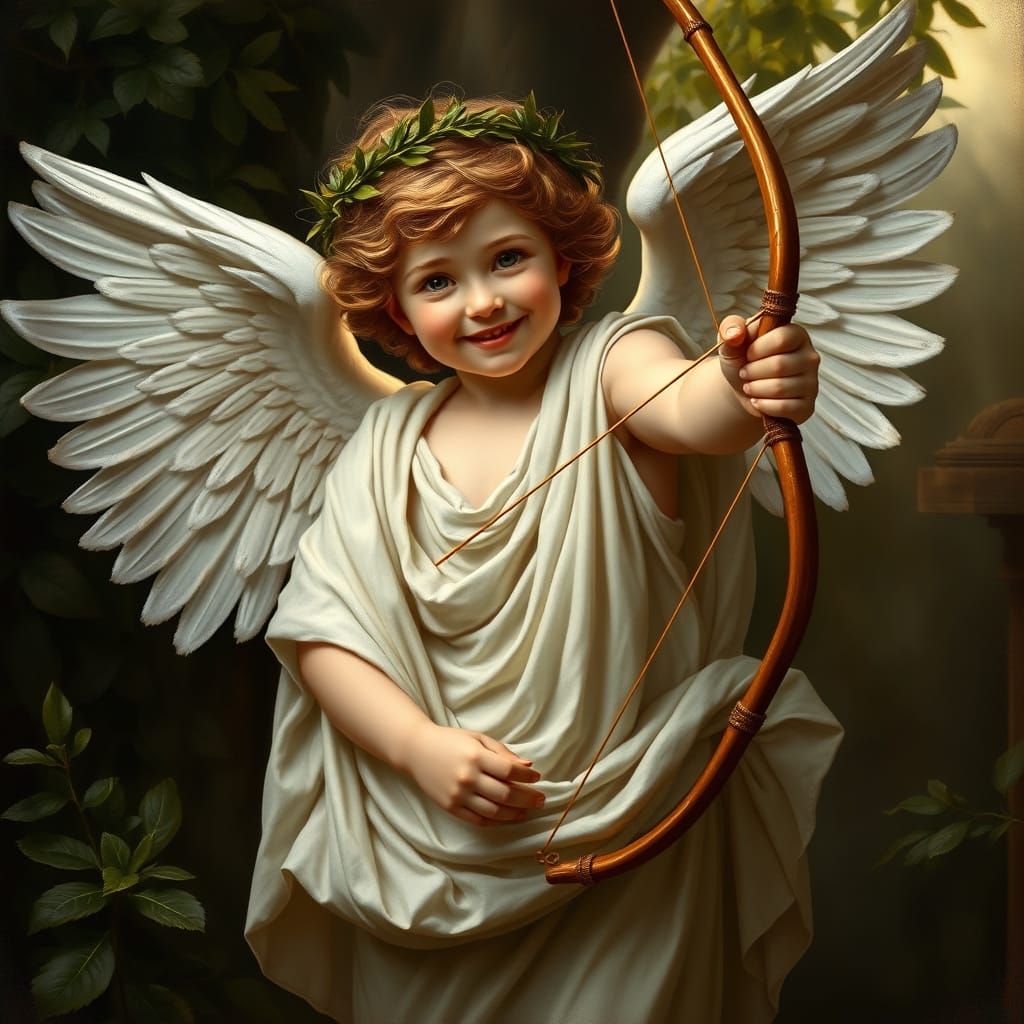 Mischievous Cherub in Renaissance Style