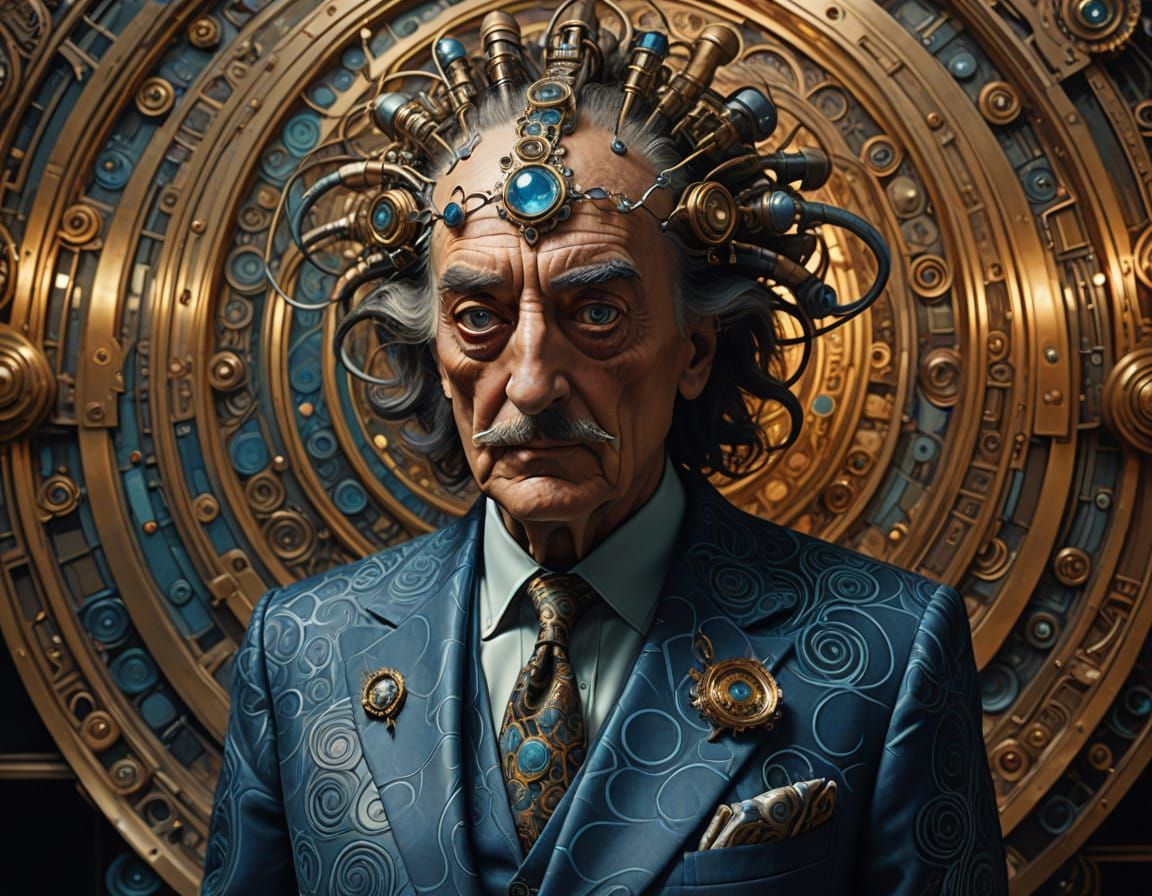 Ethereal Archmage in Dieselpunk Splendor