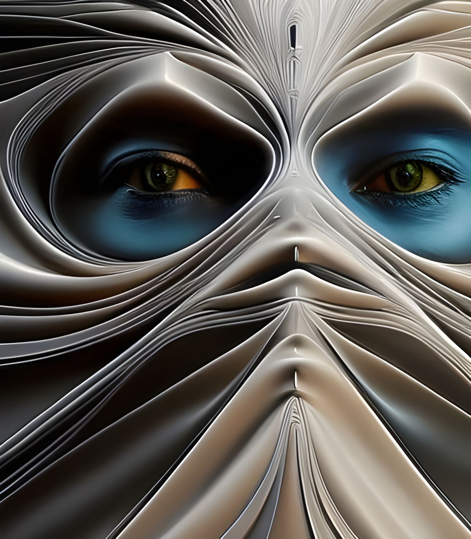 Ethereal Ghosts in Abstract Hyperdetailed Art