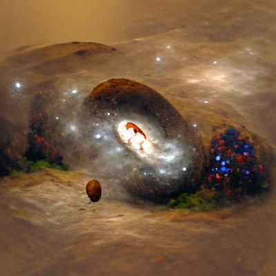 Sisyphus's Cosmic Struggle in a Bubble Galaxy