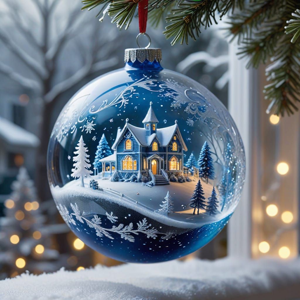 A Majestic Christmas Ornament Soars in a Whimsical Double Ex...