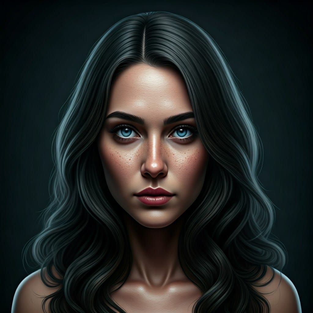 Surreal Portrait of Vulnerability in Ethereal Light