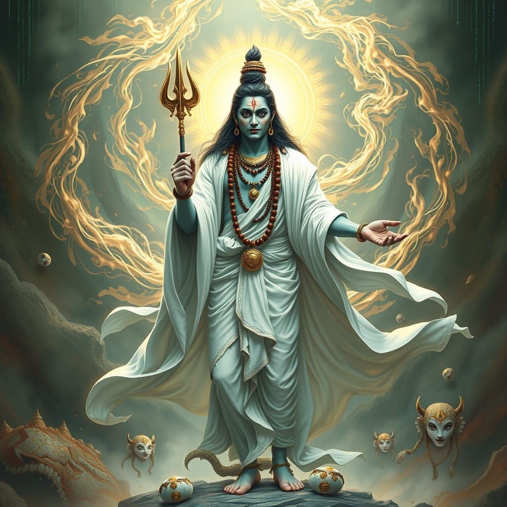 Lord Shiva as Hayoka Saving Earth