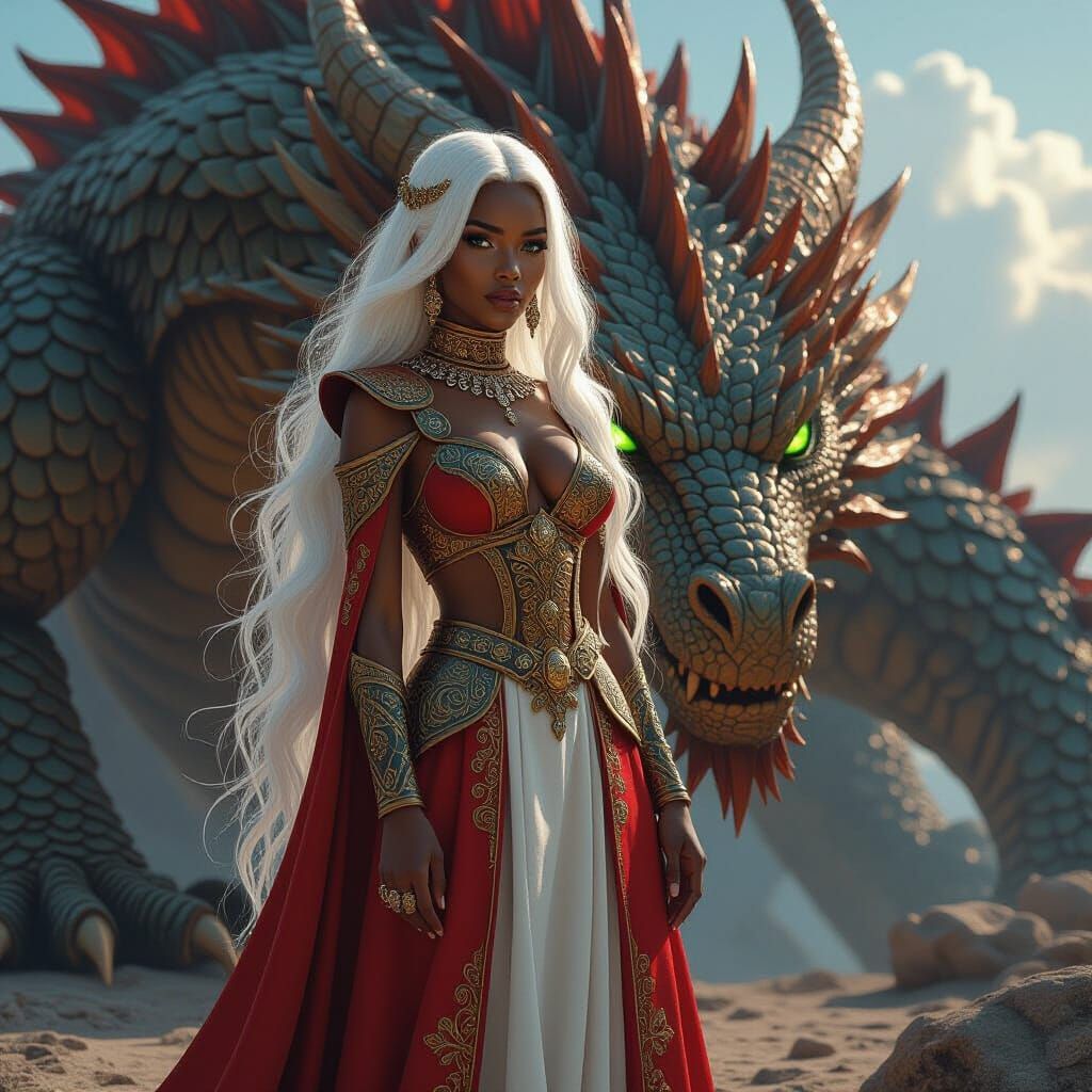 Dragon Queen in Mystical Realism