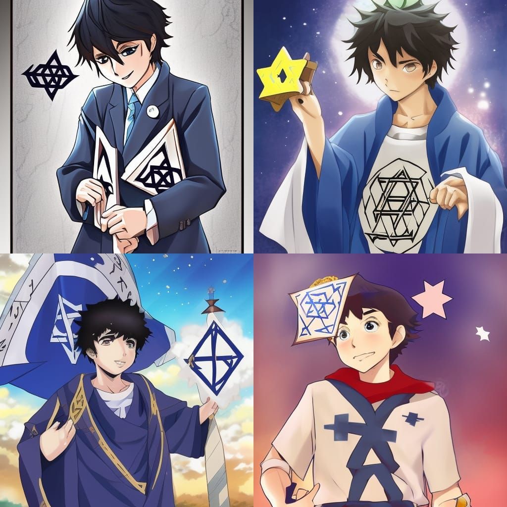 Anime Hero Saves the Day with Torah Scrolls