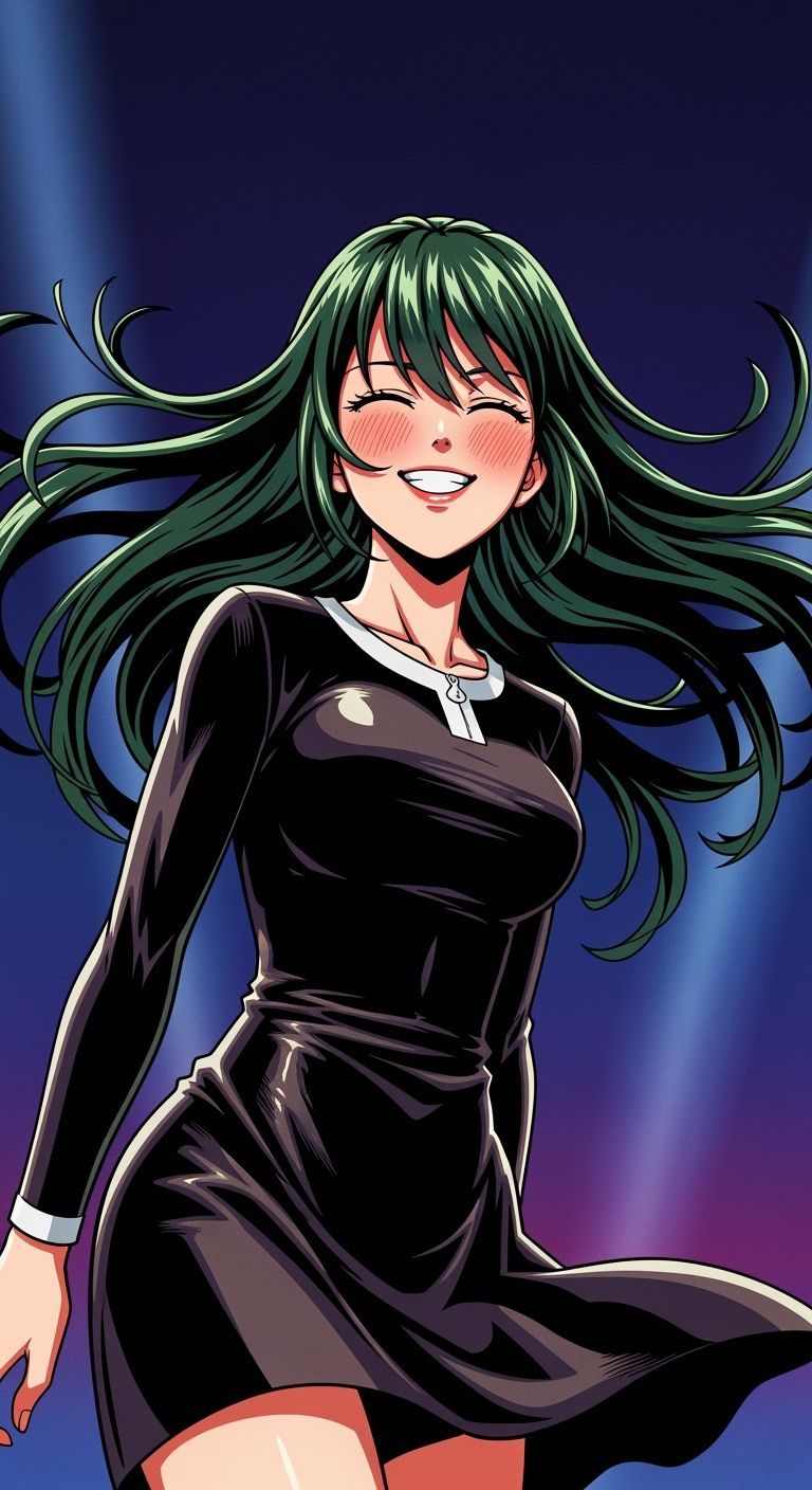 Fubuki from One Punch Man in Manga Style