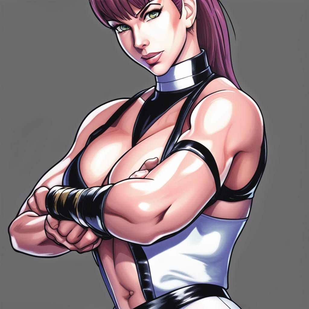 Cynthia Rothrock as C. Viper: Manga Digital Art