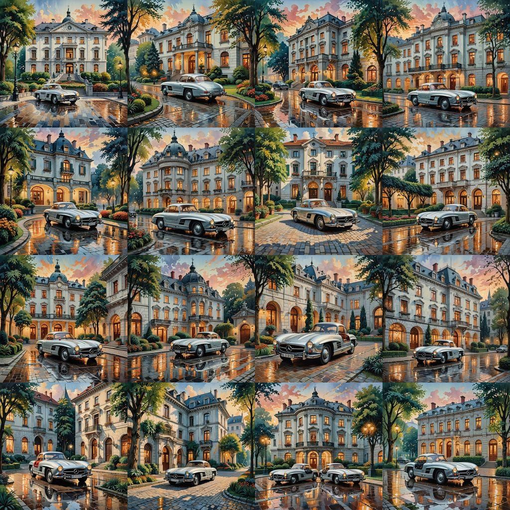 Surreal Art Deco Masterpiece of Ljubljana Mansion at Twiligh...