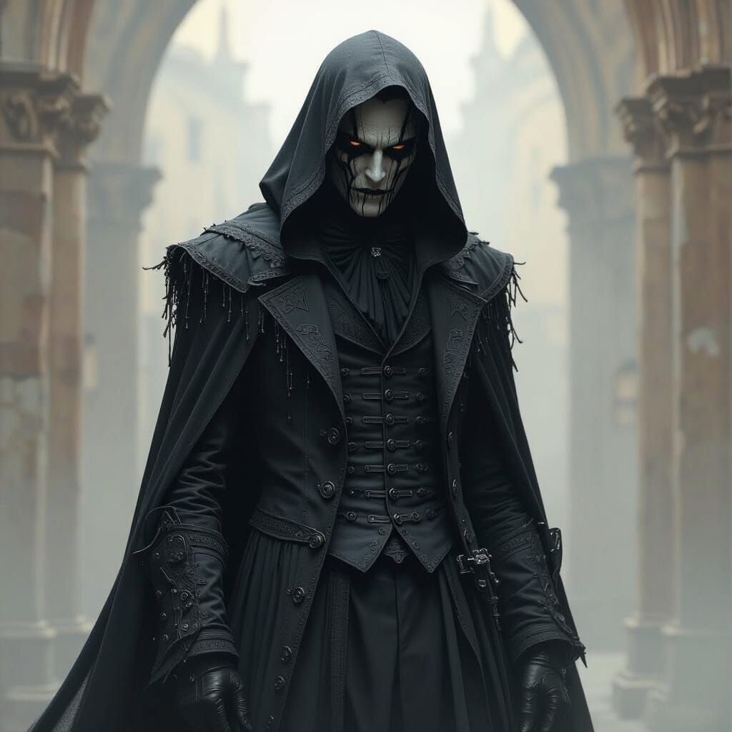 Grotesque Figure in Dark Victorian Style