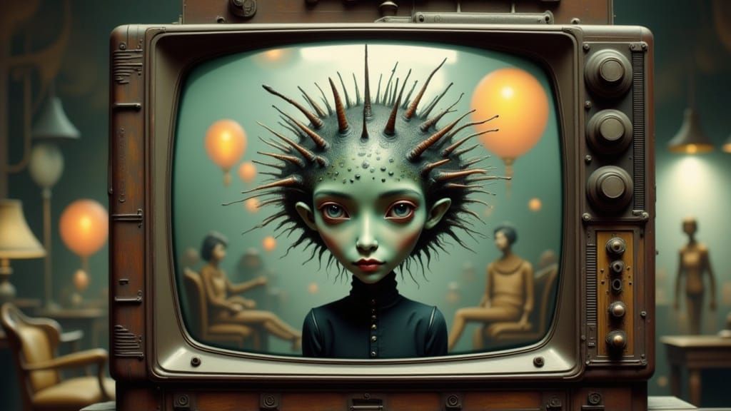 Alien Advertising Clips in Dynamic Concept Art Style