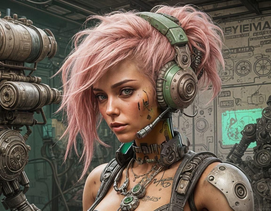 Robotic Gypsy in Toxic Wasteland: Digital Art