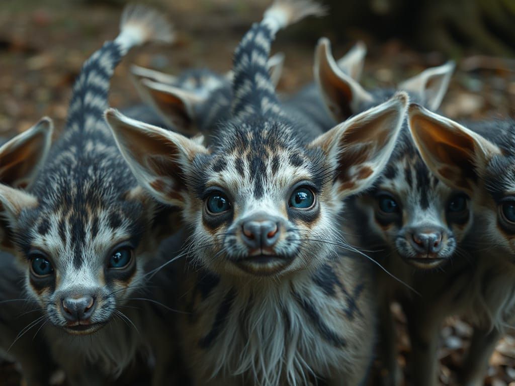 Fantasy Forest Creatures in Whimsical Realism