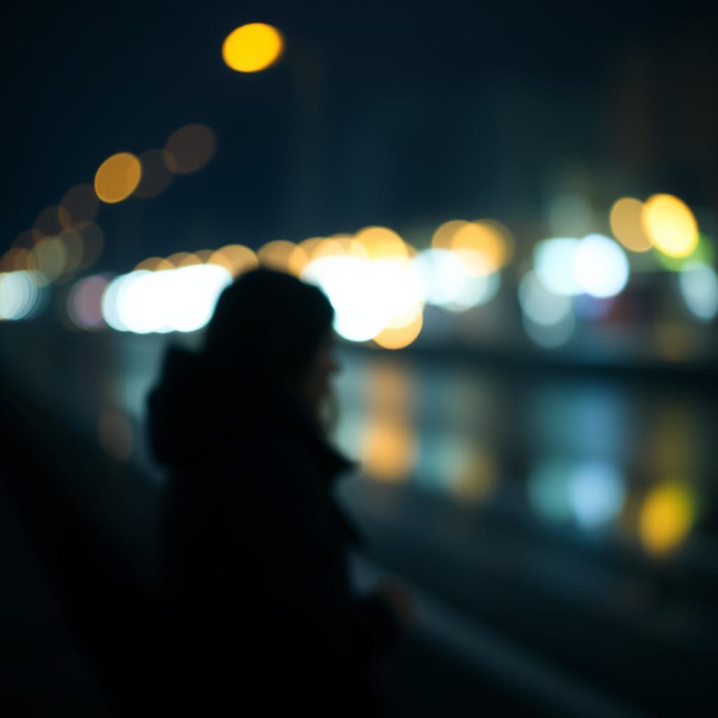 Surreal Night Landscape in Moody Atmospheric Style