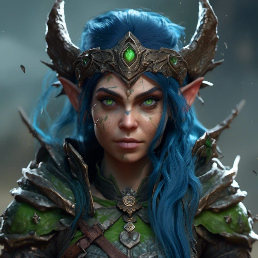 Goblin Rogue in Detailed Matte Painting Style