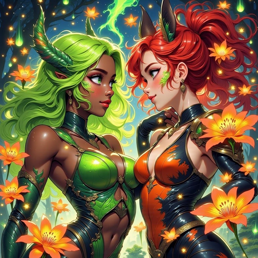 SnapDragon vs TigerLilly Anime Showdown