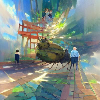 Anime Boss Fight in Studio Ghibli Style