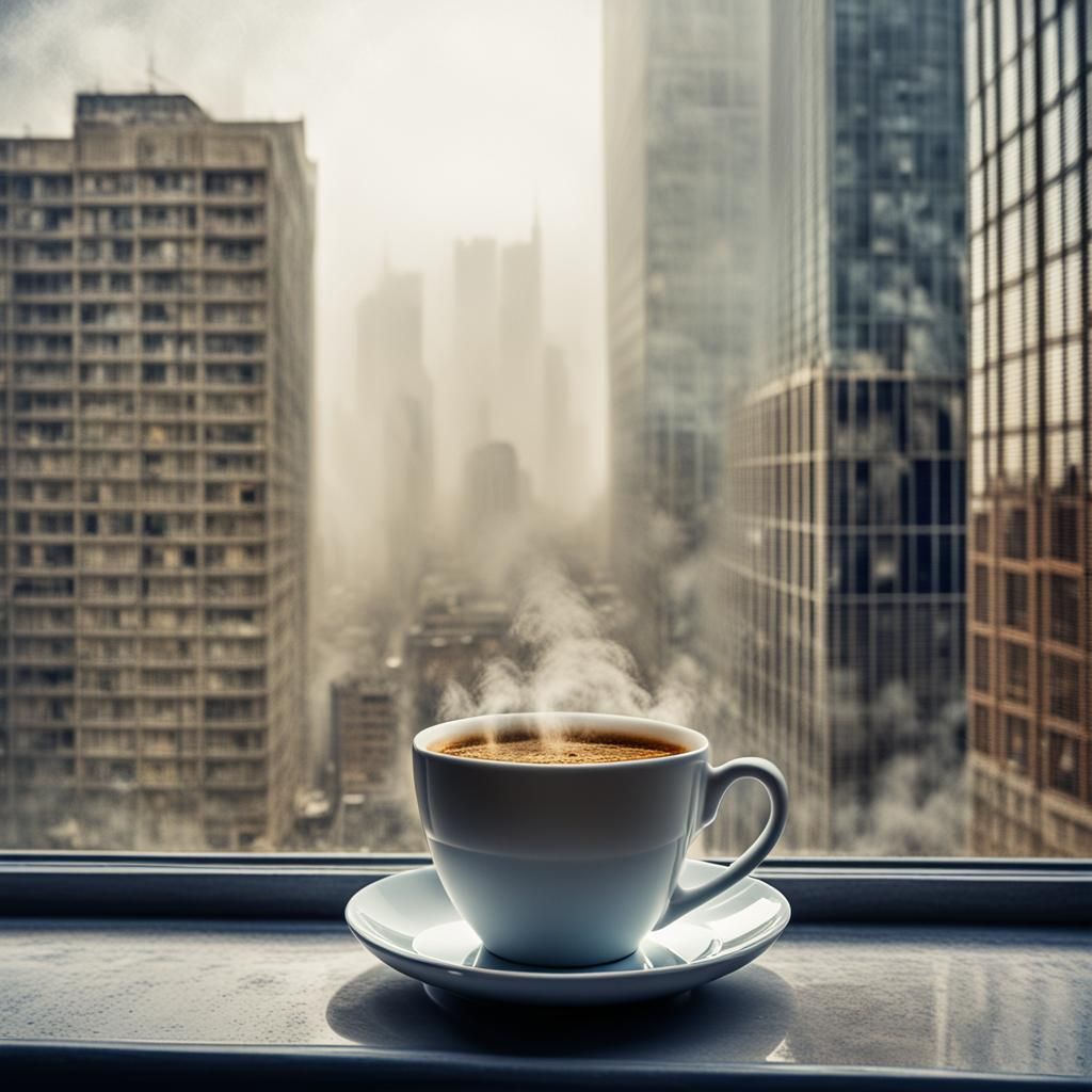 Desert Sandstorm in a Teacup: Hyperrealistic Image
