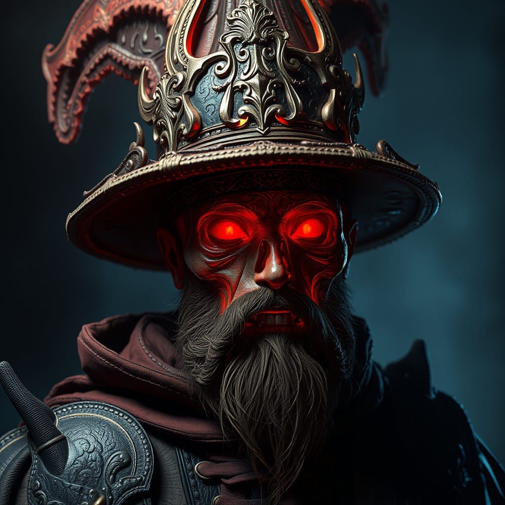 Haunting Hat Design with Horror and Fantasy Elements