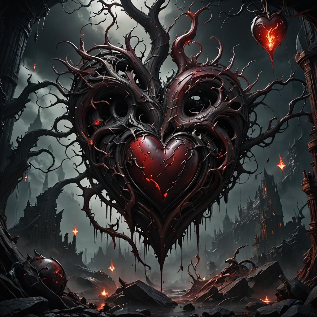 Bleeding Heart in Dark Fantasy Concept Art