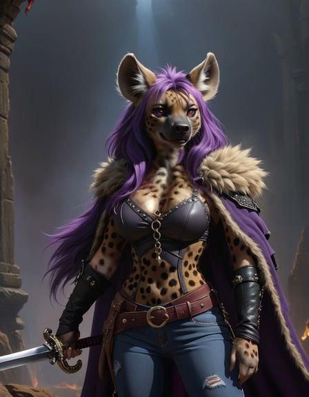 Stunning Furry Heroine in Epic Castlevania Scene