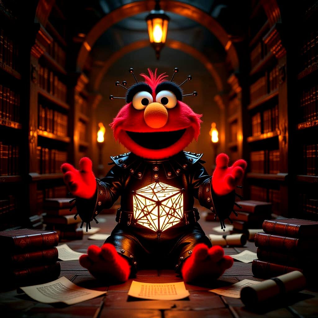 Elmo Cenobite: A Dark Fantasy Reimagining
