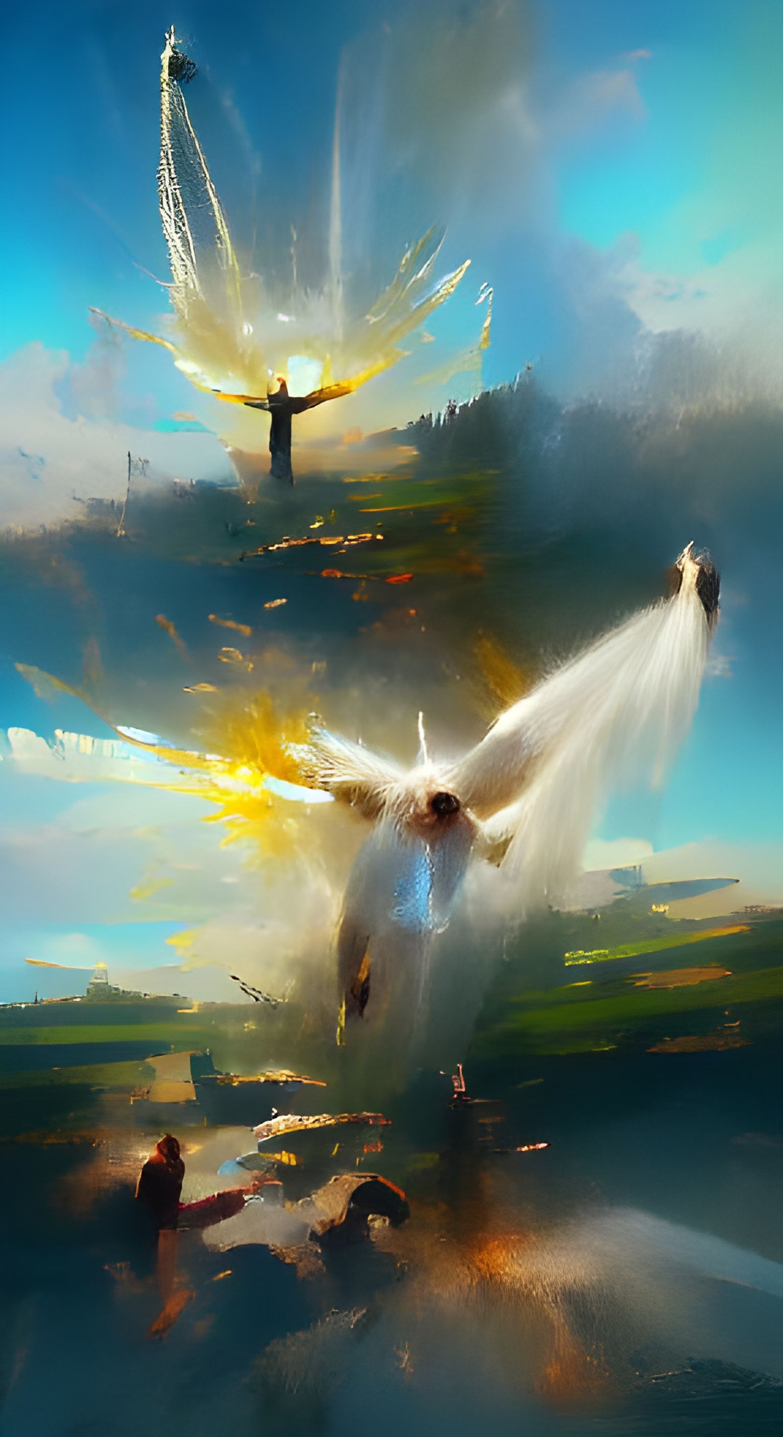 The Holy Spirit: Polished Digital Illustration
