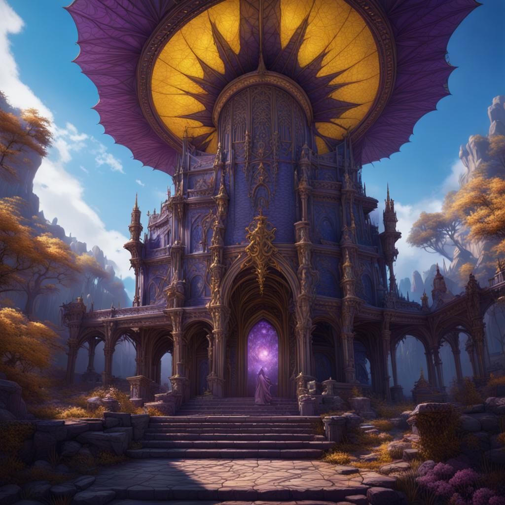 Baba Yaga Dark Fantasy Concept Art in 8K