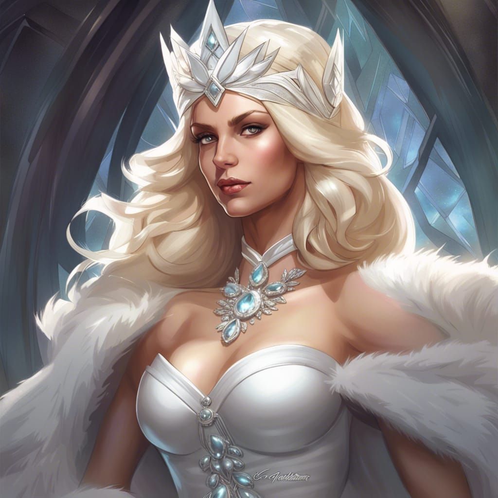 Diamond Goddess Portrait in Hyperdetailed Style