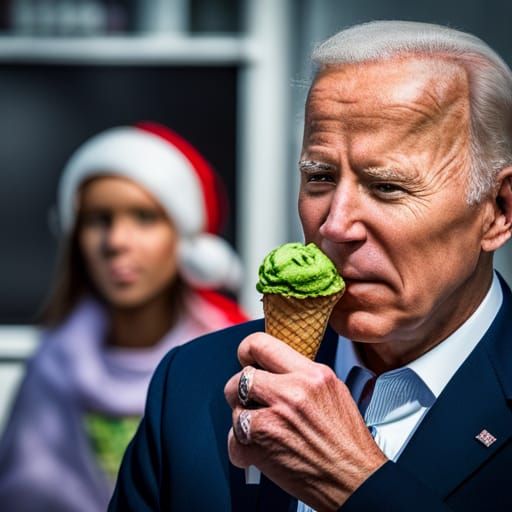 Controversial Image: Joe Biden and Ice Cream