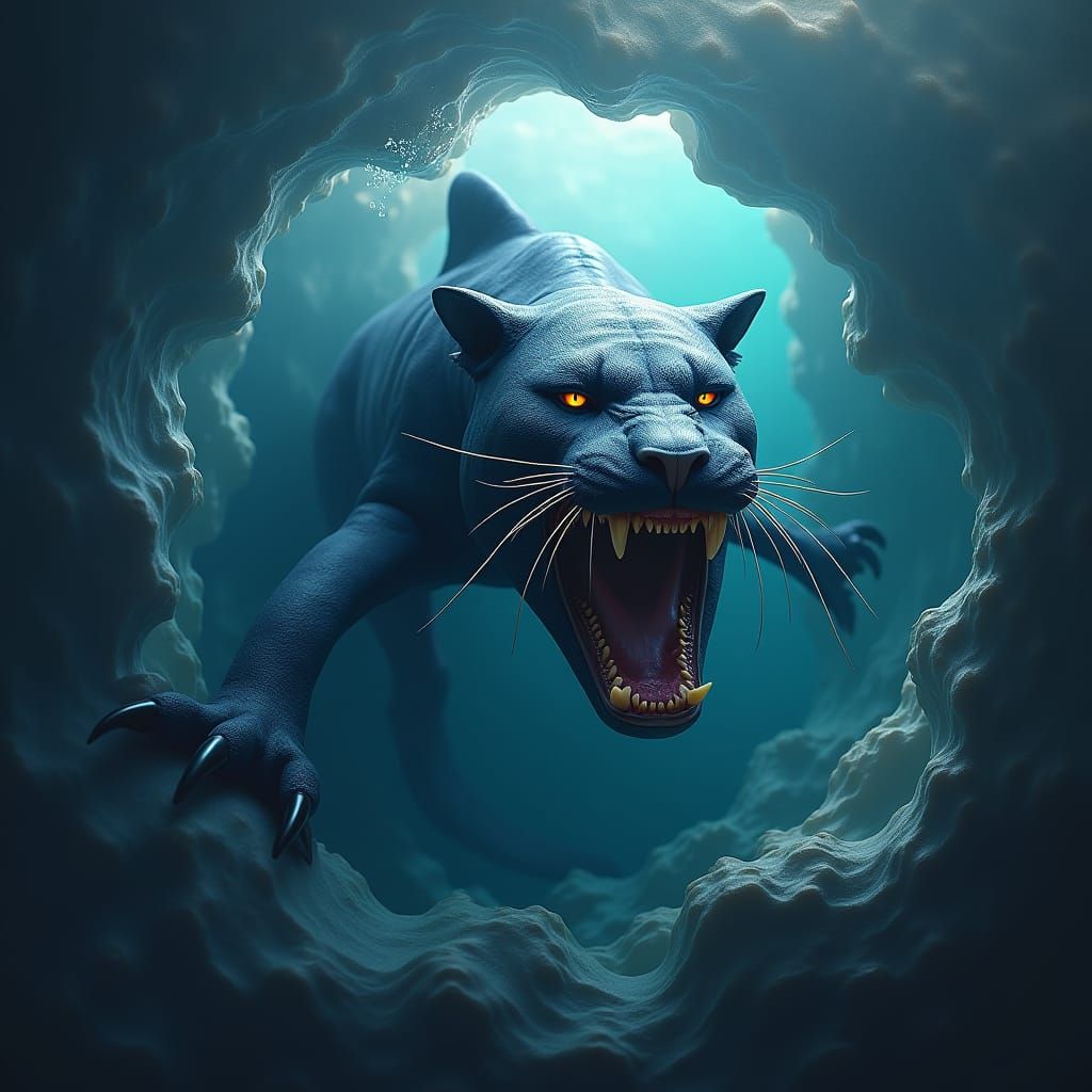 Panther-Shark Hybrid Emerges in Unreal Engine 5 Splash Scree...