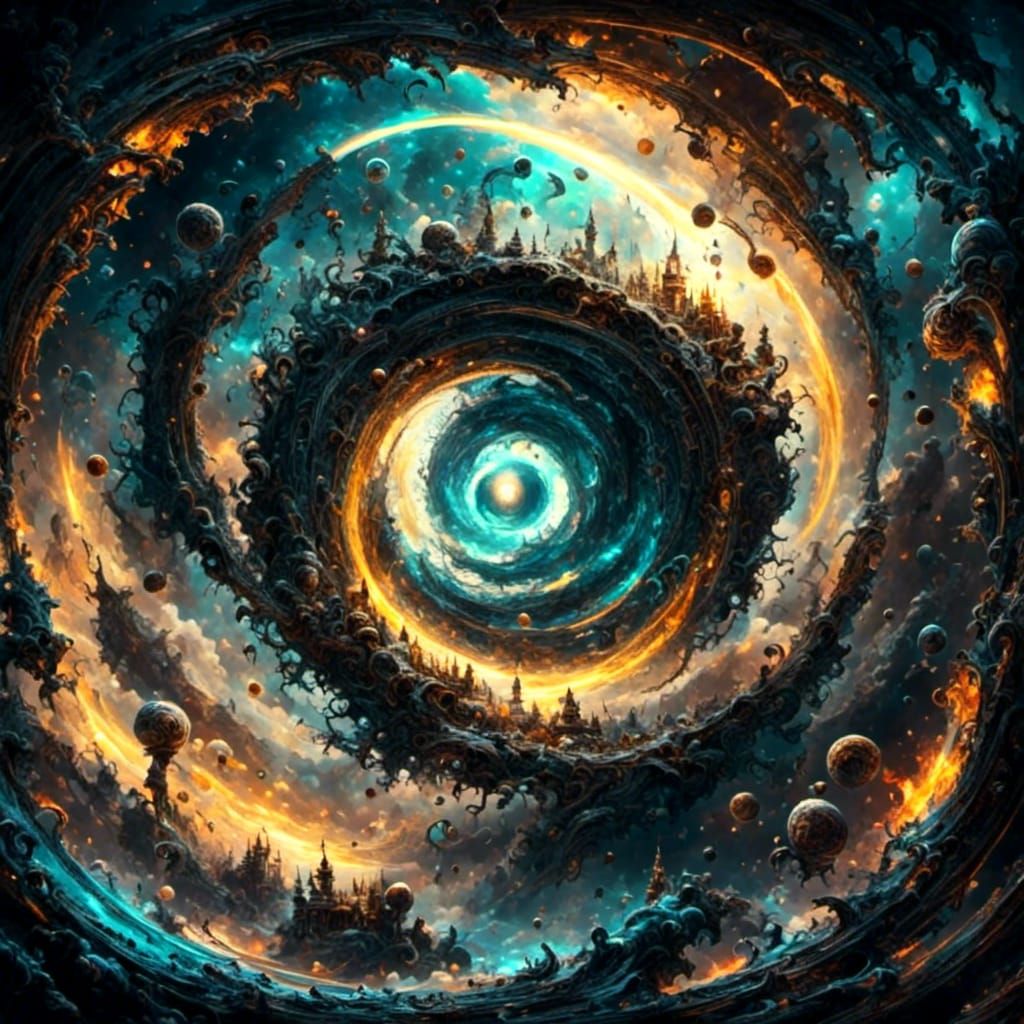 Cosmic Spiral Plunging into a Black Hole