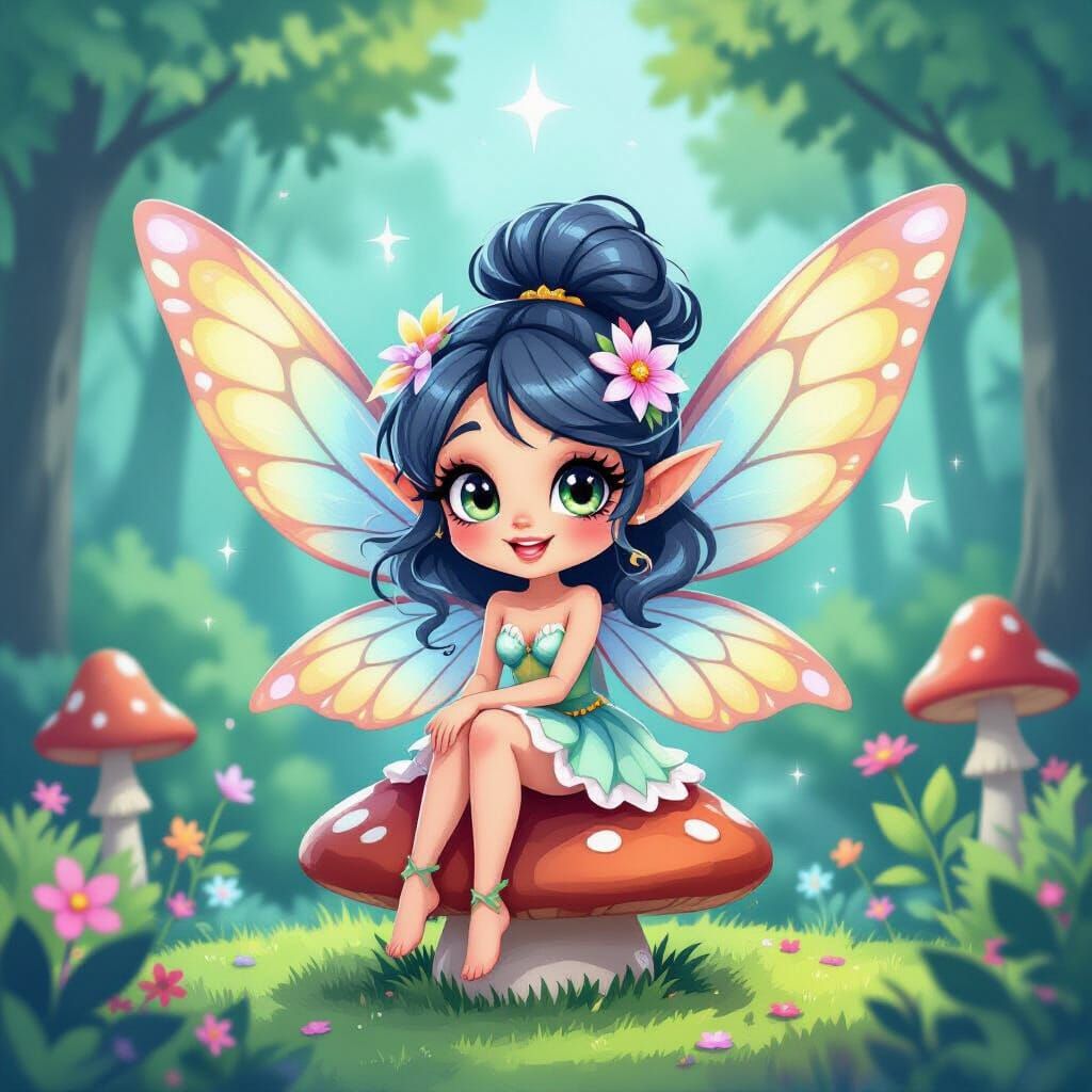 Blossomwink the forest fairy