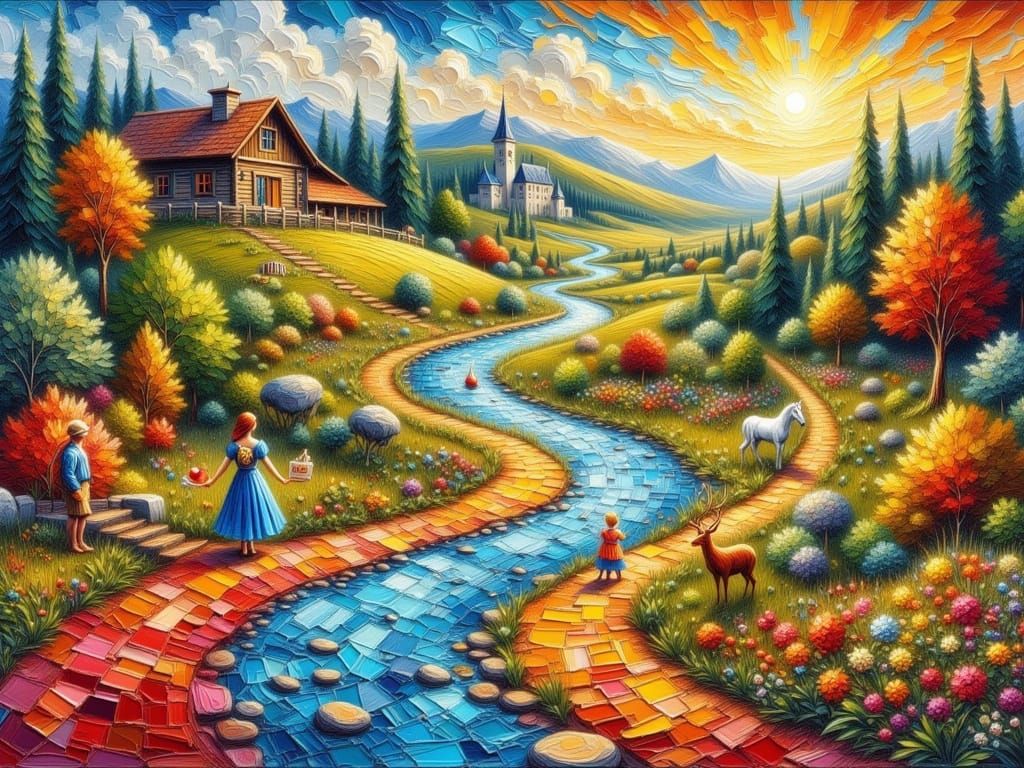 An idyllic country landscape