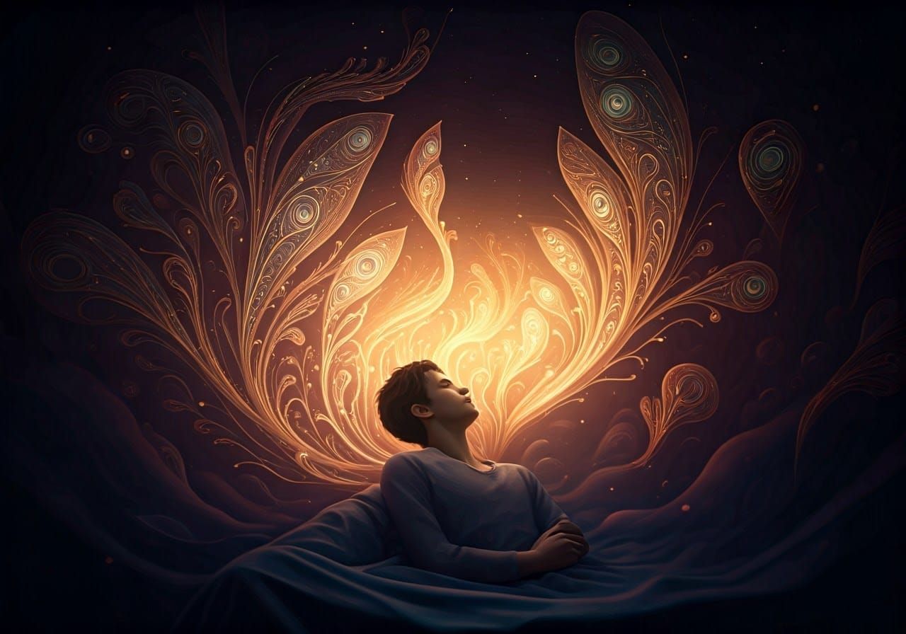 Ethereal Dream Visitors in Art Nouveau Style