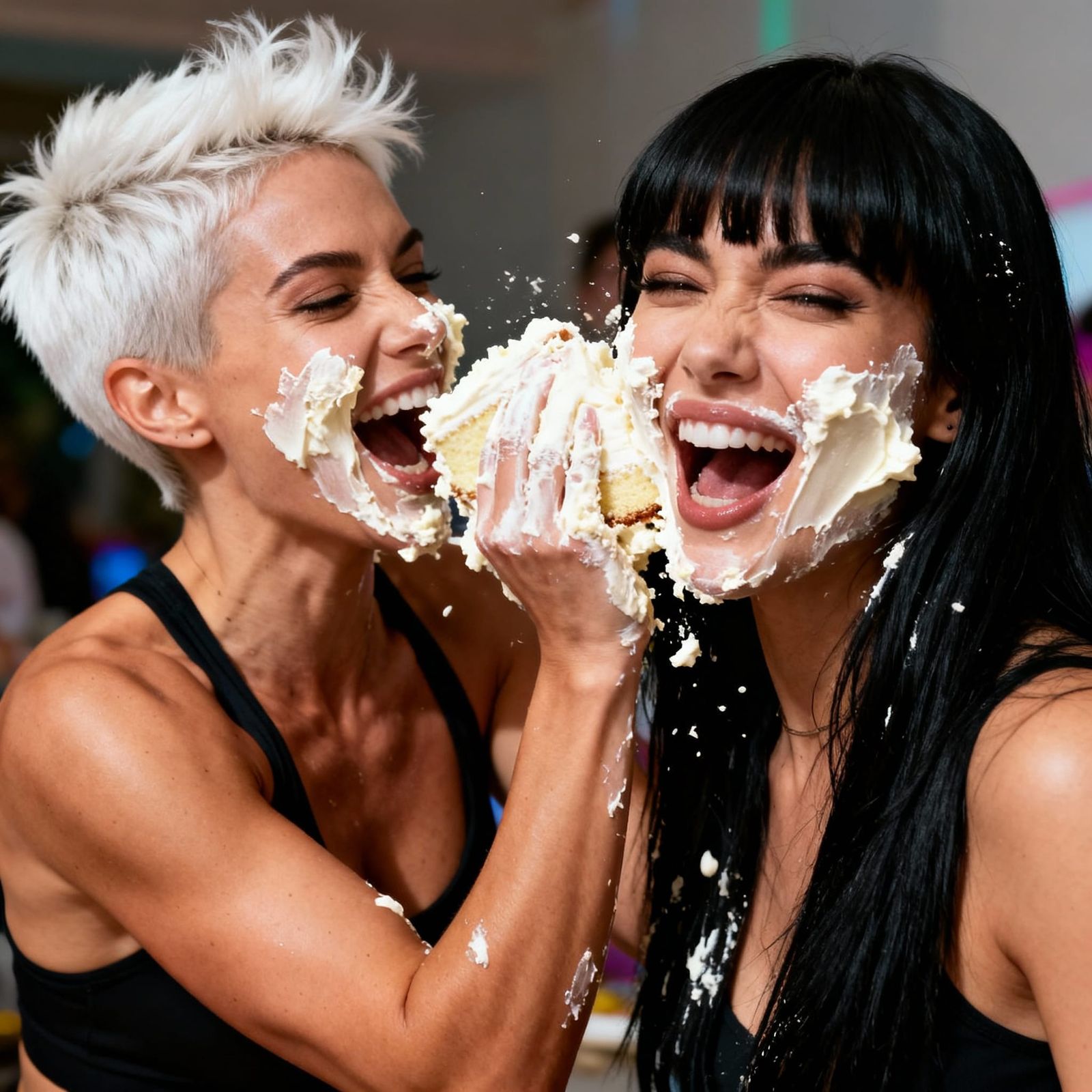 Woman Throws Cake In Another's Face