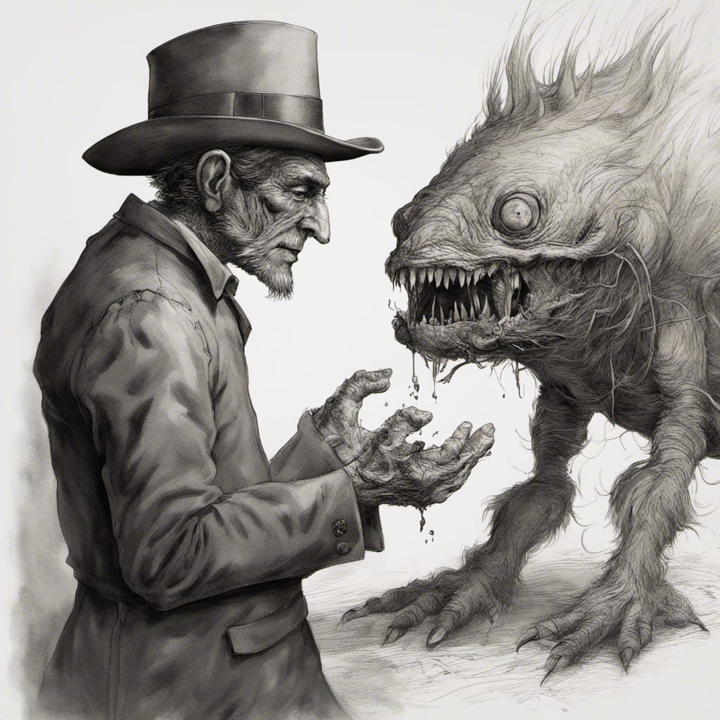 Menacing Hatchett Hand Harry in Exquisite 3D Digital Art