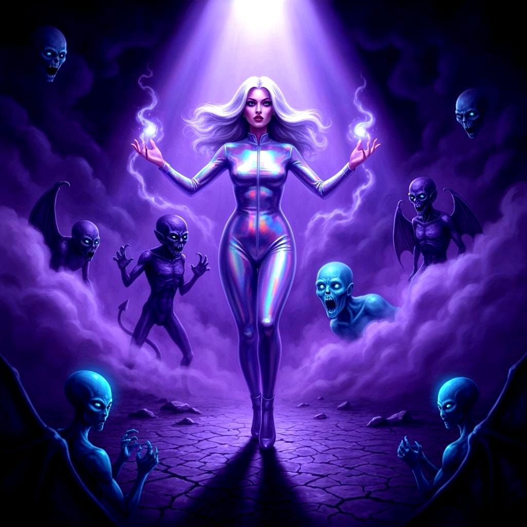 Retro Space Witch Conjures Ghosts, Demons, and Aliens in Eth...